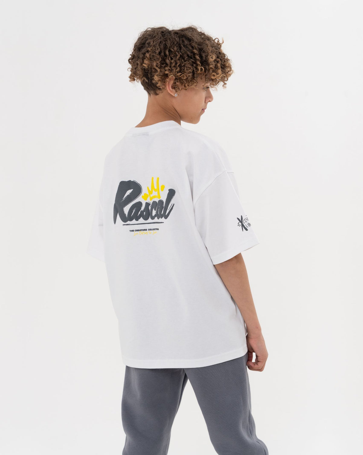 Creators Collection Oversized Tee - White/Grey