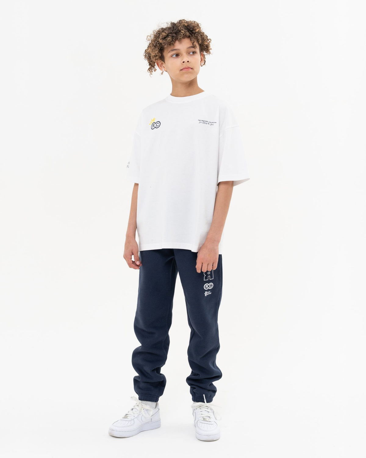 Creators Collection Oversized Tee - White/Navy