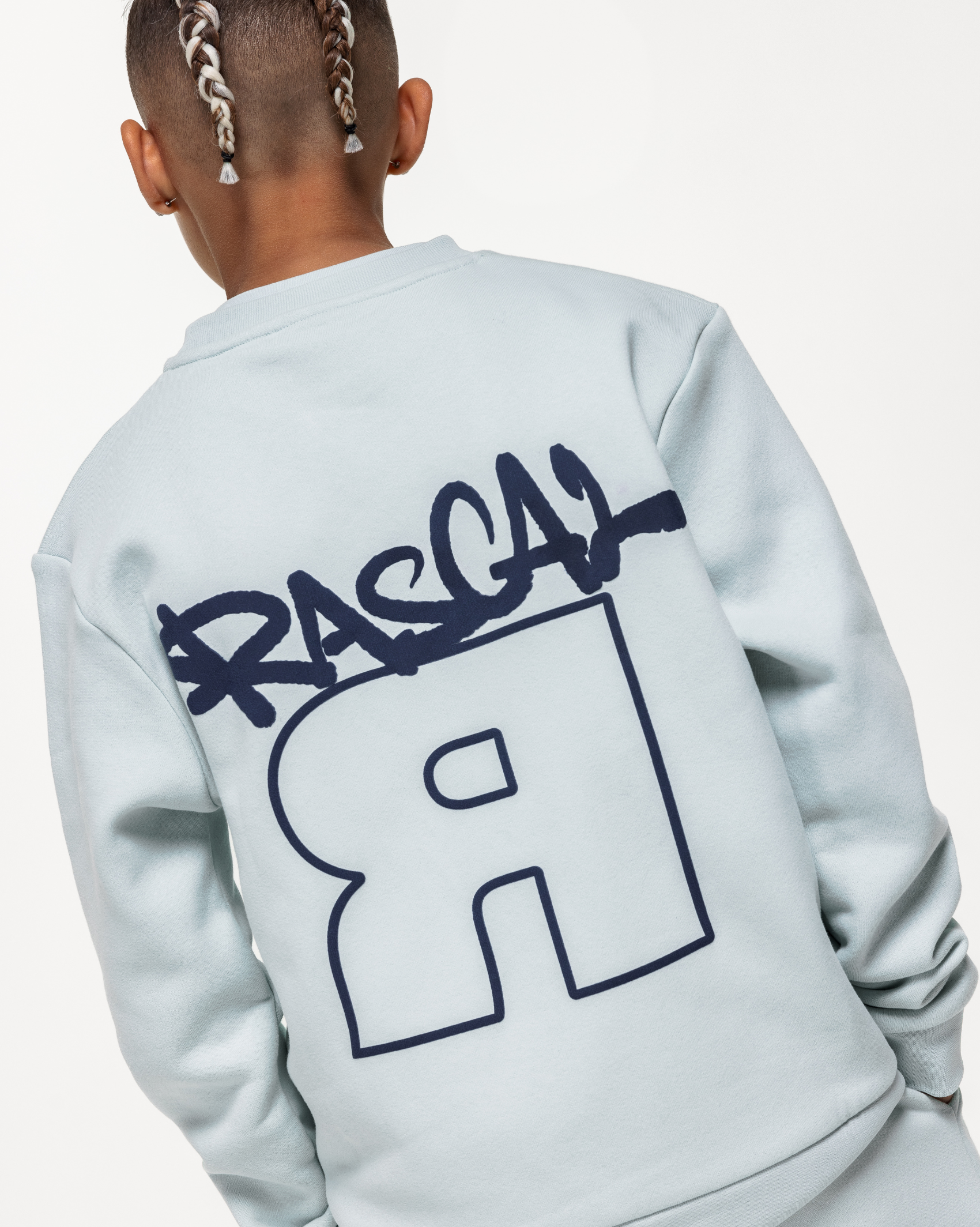 Flip Crew Sweatshirt - Misty Blue