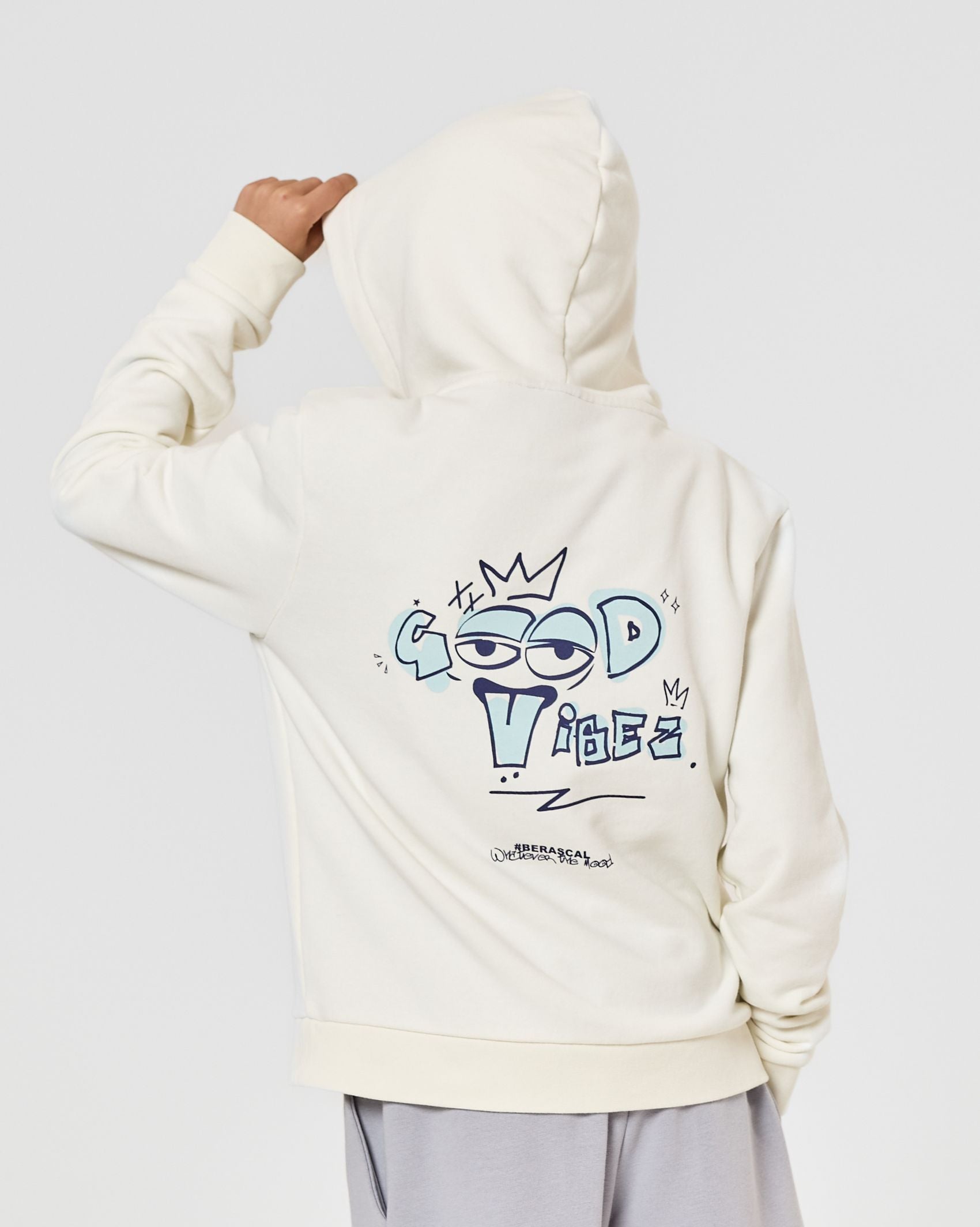 Good Vibes Hoodie Off White