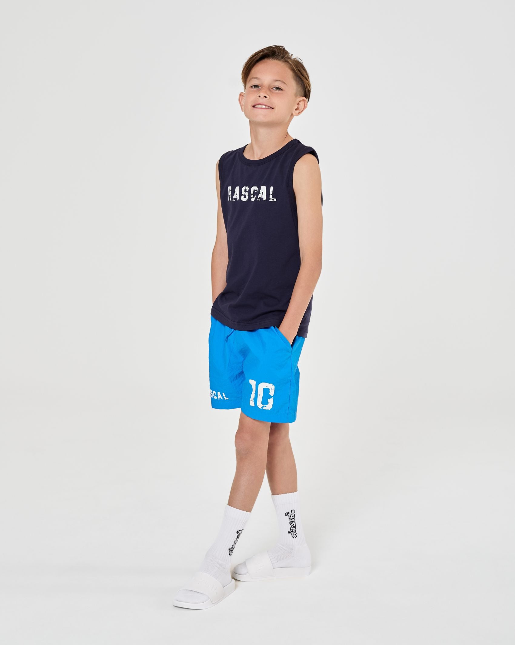 Good Vibes Rascal 10 Swim Shorts - Royal Blue