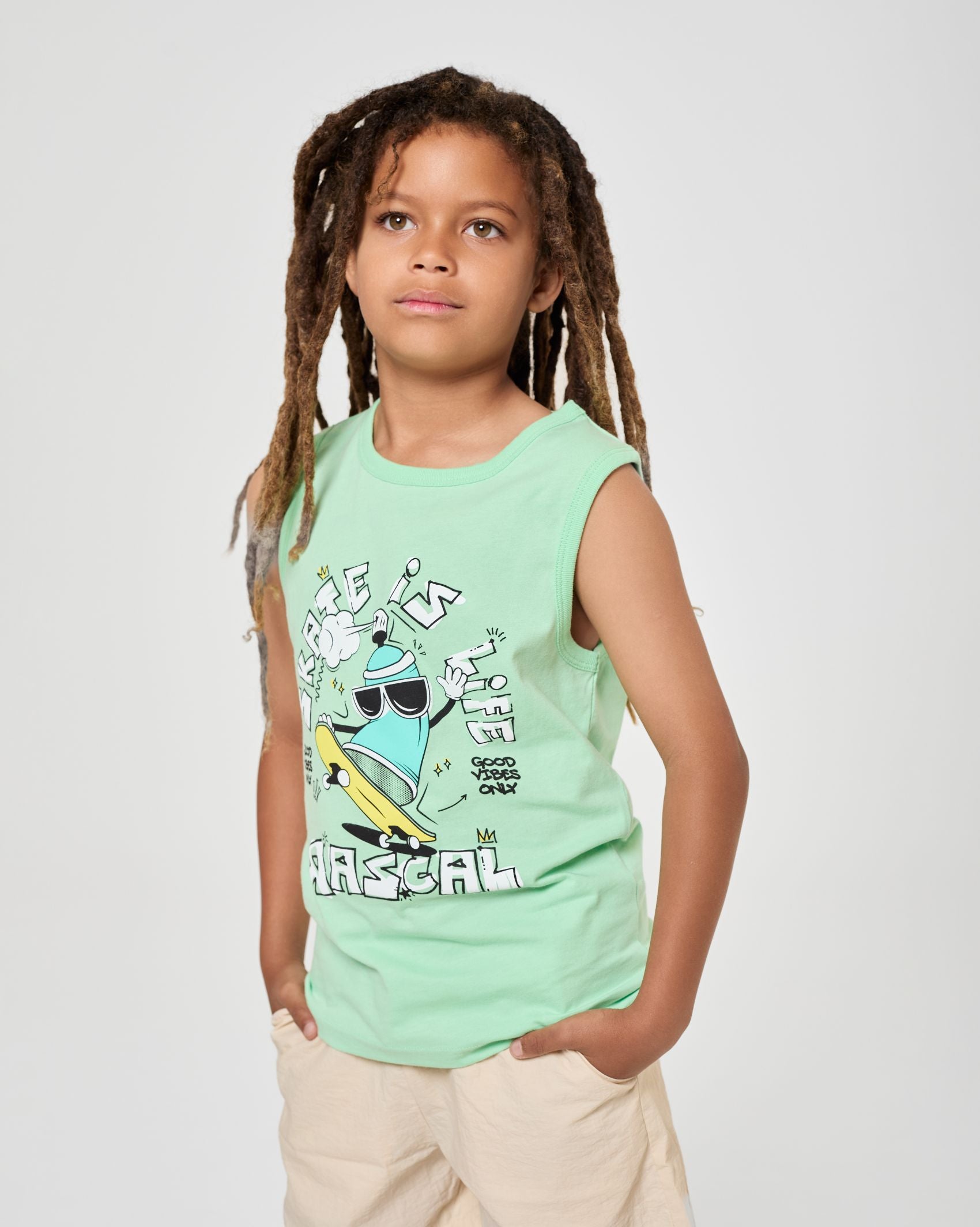 Good Vibes Skate Life Vest - Green