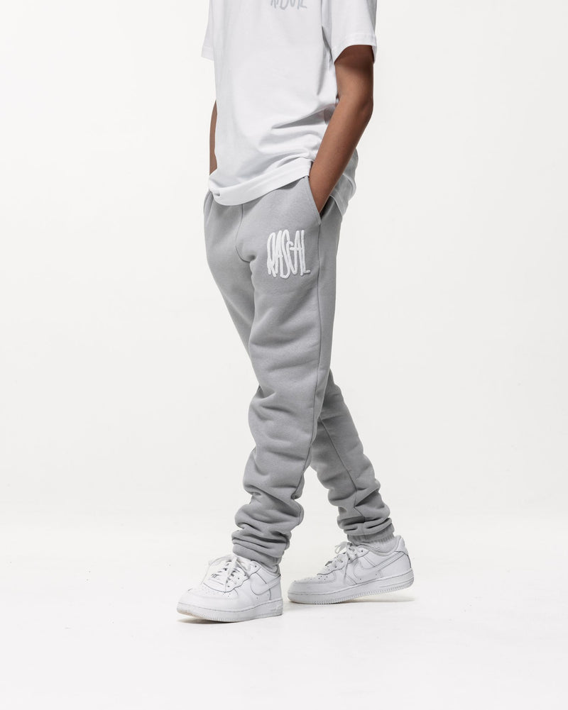 Rascal Flex Grey Junior Joggers stepping