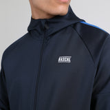 Mens Essential Poly Panel FZ Hood | Navy Cobalt | Rascal Clothing