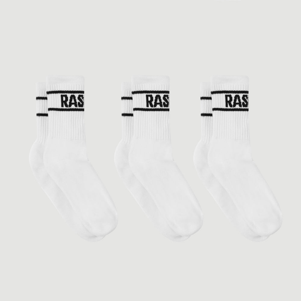 Rascal Original 3PK Socks | White