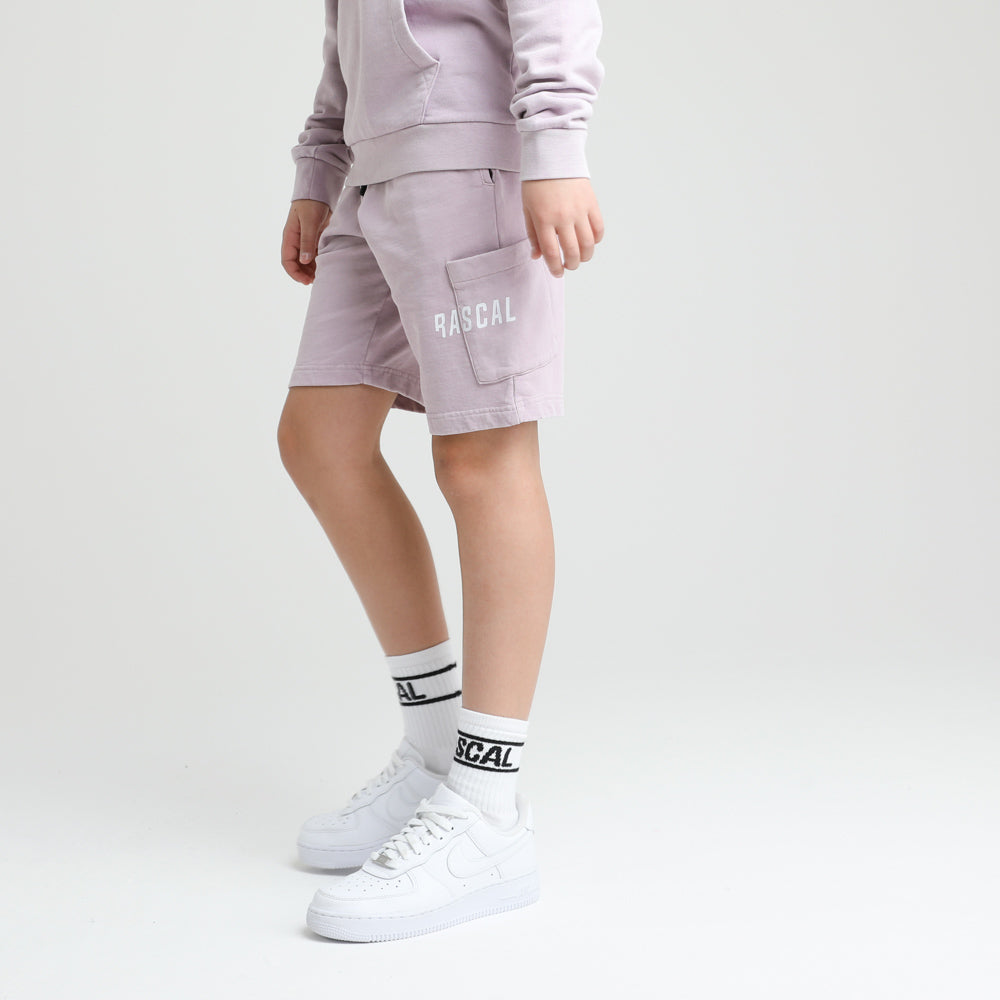 Juniors Garment Dye Pocket Shorts | Dusty Pink