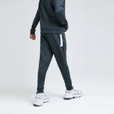 Juniors Essential Poly Panel Track Pant | Charcoal White