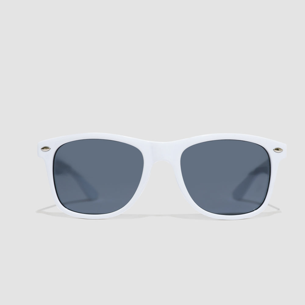 Rascal Italic Logo Wayfairer Sunglasses | White