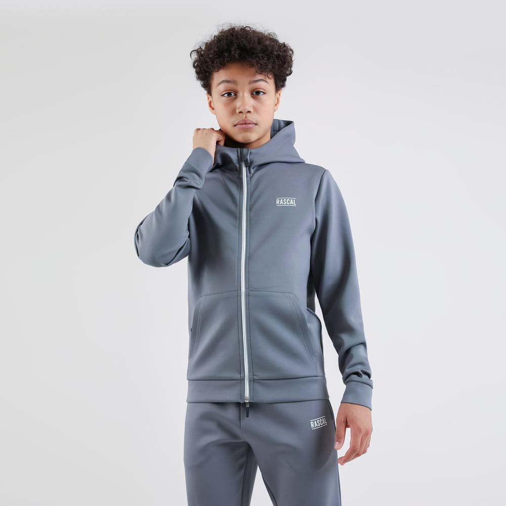 Juniors Essential Poly FZ Hood | Grey