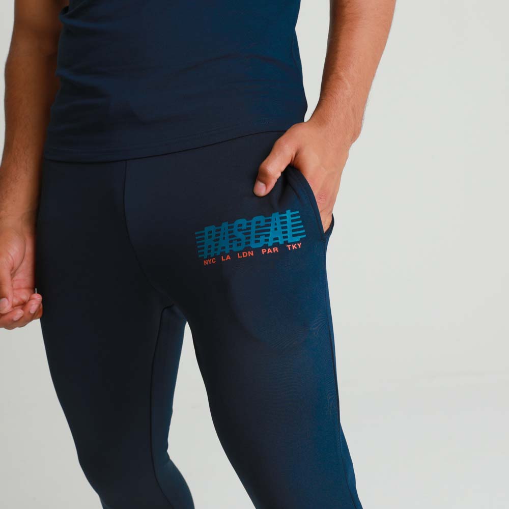Mens Bolt Cities Track Pant  | Navy/Teal