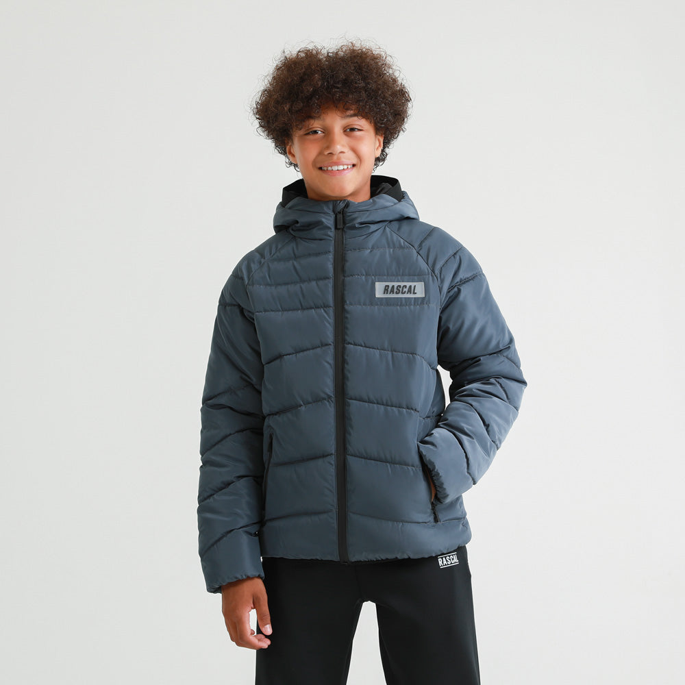 Juniors Vision Quilted Jacket  | Charcoal