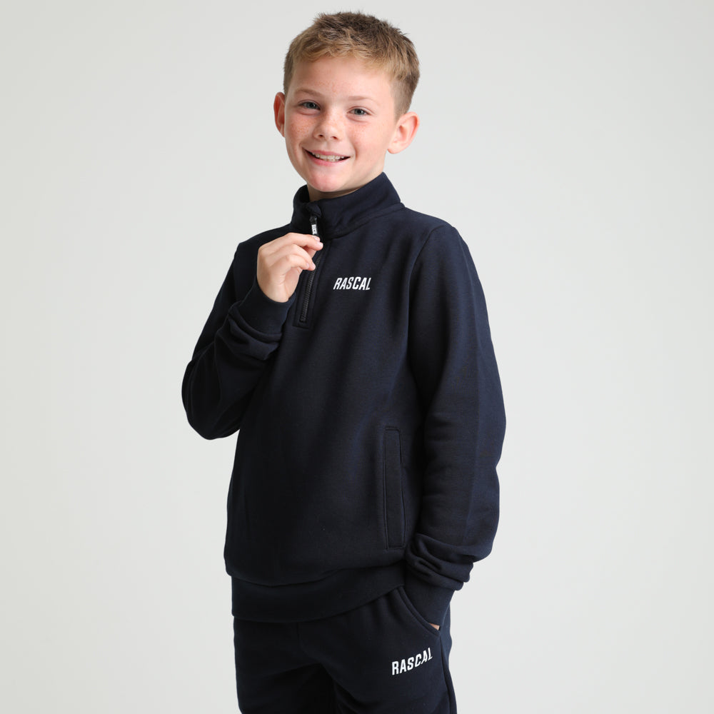 Juniors Essentials 2.0 Funnel Sweatshirt | Navy