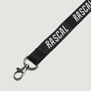 Rascal Italic Logo Lanyard | Black