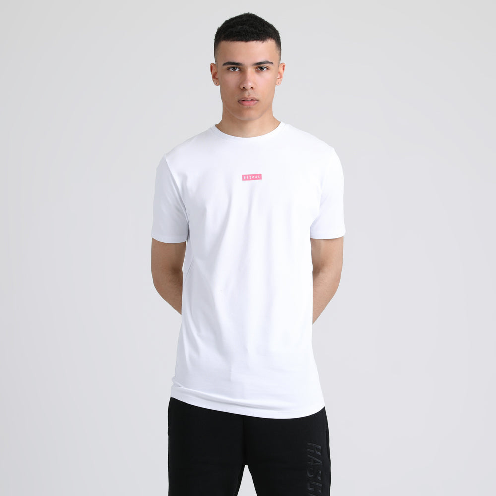 Mens Nuprism Graphic Tee  | White Blue Pink