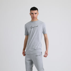 Mens Signature T-Shirt | Grey Black